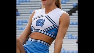Candid cheerleaders upskirt compilation college hotties UNC tarheels edition