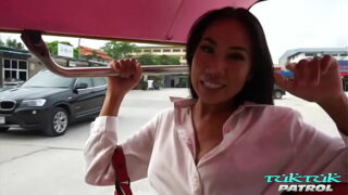 Beautiful XXX model Fernie Thai fucked by horny stud at Tuk Tuk Patrol