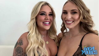 Hot Blonde PAWG Kali Roses Licks and Eats Angel Youngs’s Pretty Pussy